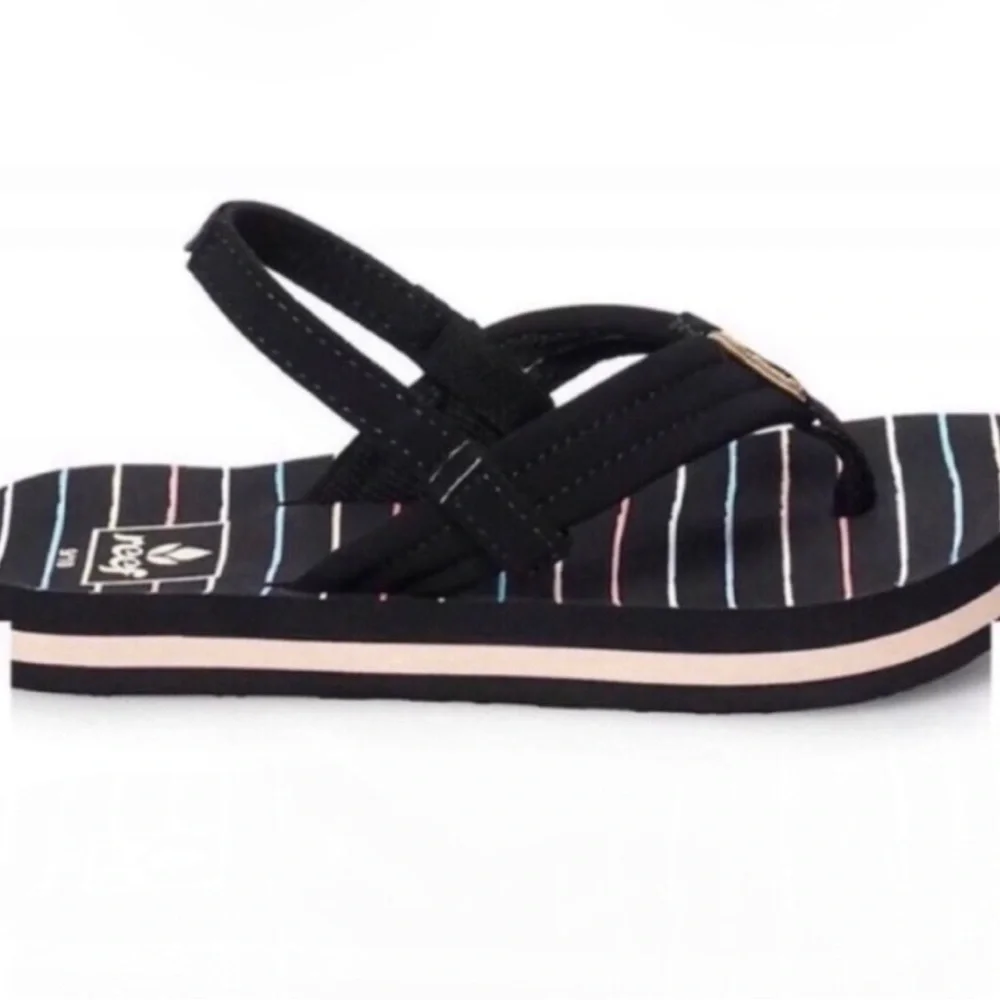 New Girls Sandals Shoes REEF Little Ahi Toddler Girls' Flip Flop Sandals Sz 5/6 - Picture 2 of 11